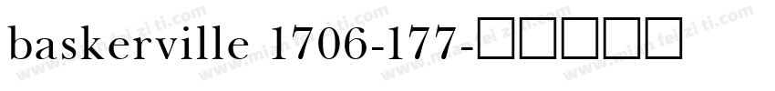 baskerville 1706-177字体转换